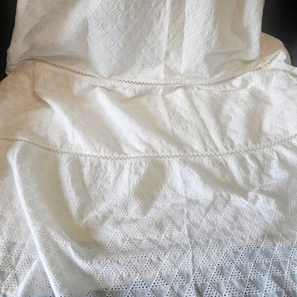 TOMMY‎ BAHAMA EYELET MAXI SLEEVELESS DRESS SZ XL WHITE - Picture 8 of 11